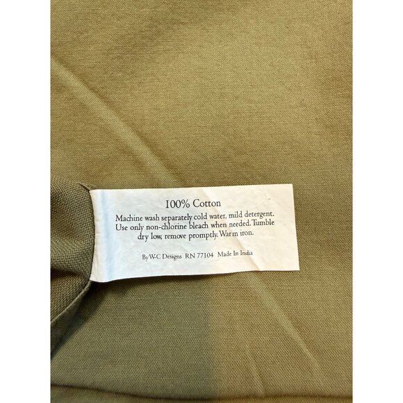 Vtg WC Fashions Set Of 8 Green Cloth Napkins & 7 Placemats !00% Cotton - Picture 13 of 16